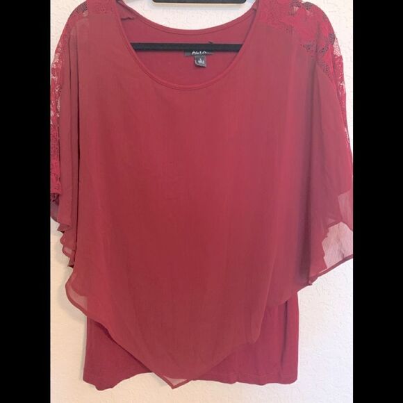Alyx poncho/tank top burgundy  Size L - Picture 3 of 8